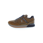 U.S. POLO ASSN. Brown Polyester Sneaker US-14577-EU45/US12