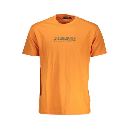 Napapijri Orange Cotton T-Shirt