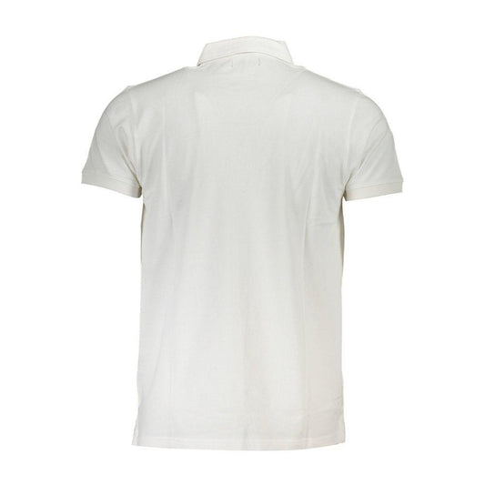 Cavalli Class White Cotton Polo Shirt CA-22344-XXL