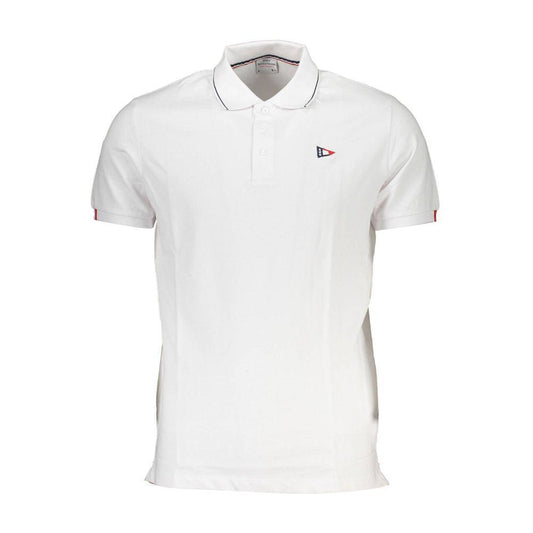 Scuola Nautica White Cotton Polo Shirt SC-22683-XL