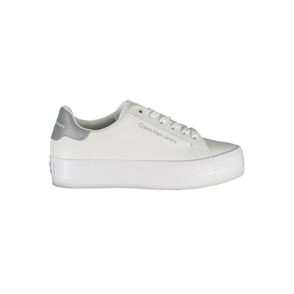 Calvin Klein Bianco Leather Women Sneaker