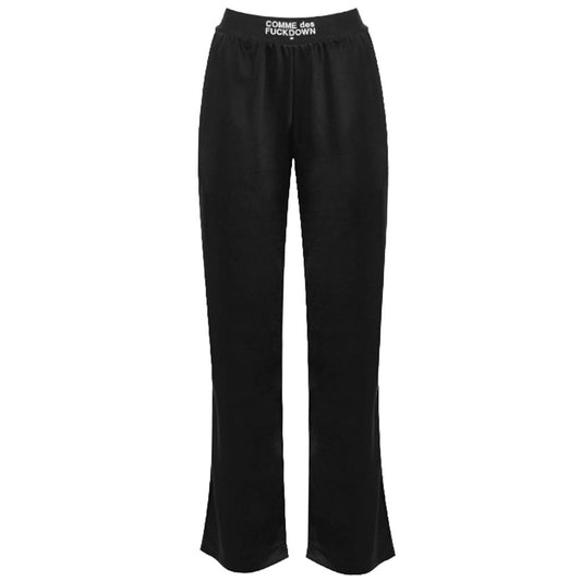 Comme Des Fuckdown Black Polyester Women Pants