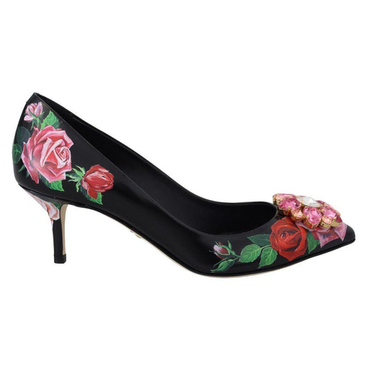 Dolce & Gabbana Black Leather Pump DO-1368-EU36.5/US6.5