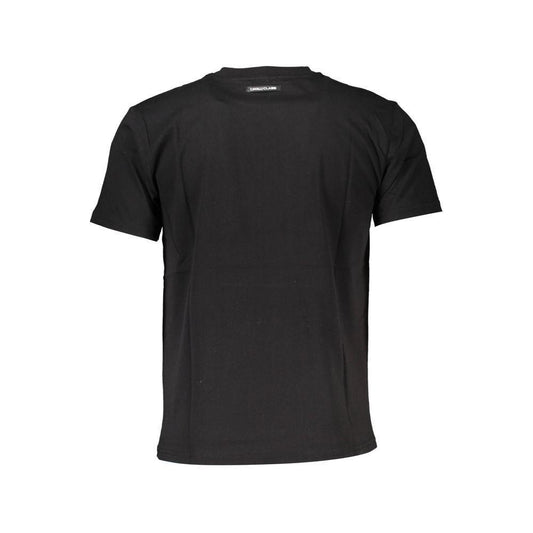 Cavalli Class Black Cotton T-Shirt CA-21336-L