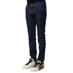 Dolce & Gabbana Blue Cotton Stretch Skinny Men Denim Jeans