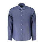 North Sails Blue Linen Shirt NO-38862-M