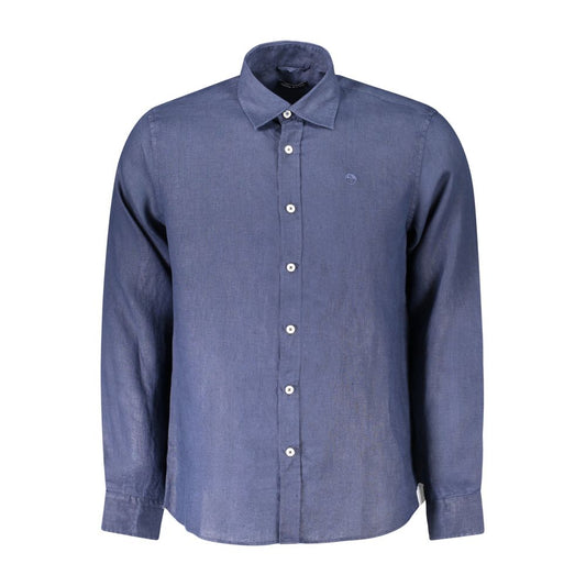 North Sails Blue Linen Shirt NO-38862-M