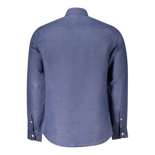 North Sails Blue Linen Shirt NO-38862-M