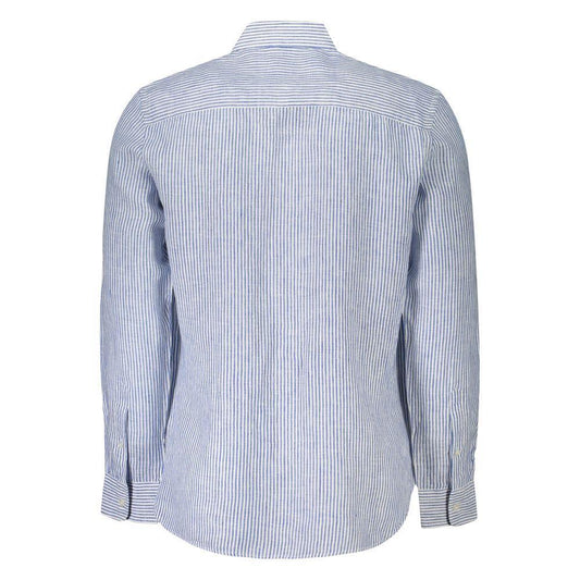 North Sails Blue Linen Shirt NO-38877-M