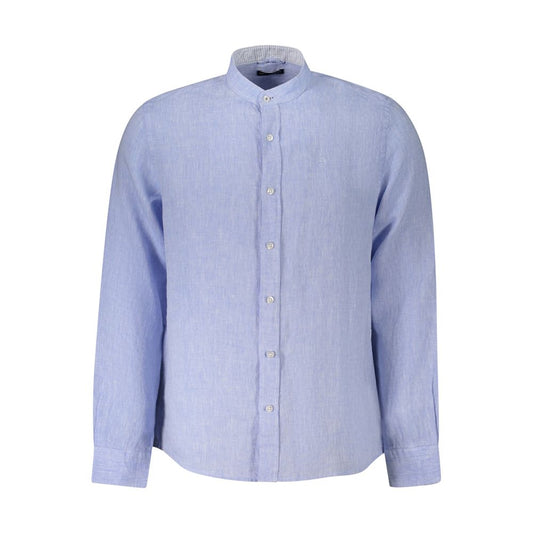 North Sails Blue Linen Shirt NO-38893-M