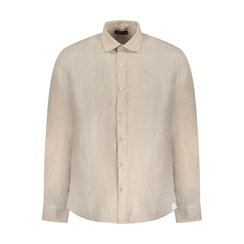 North Sails Beige Linen Shirt NO-38899-M