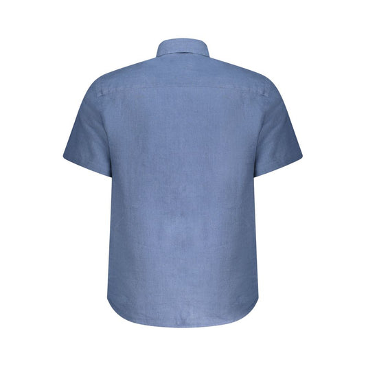 North Sails Blue Linen Shirt NO-38904-L