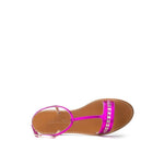 Salvatore Ferragamo Purple Leather Sandal SA-79266320010933-EU37/US7