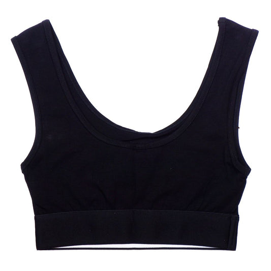 Comme Des Fuckdown Black Cotton Tops & T-Shirt CO-15678-IT36|XXS