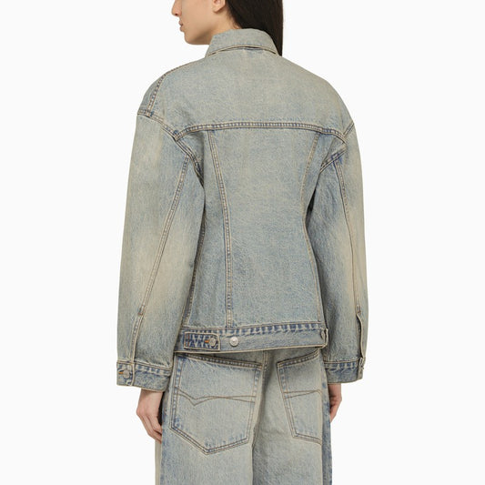 Balenciaga Light blue washed-effect denim jacket 773776TJW79/O_BALEN-4076_108