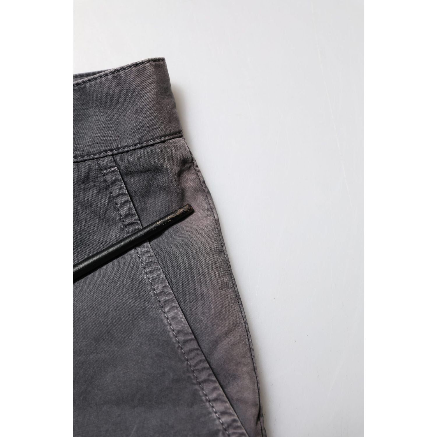 Dolce & Gabbana Dark Gray Cotton Stretch Denim Bermuda Shorts