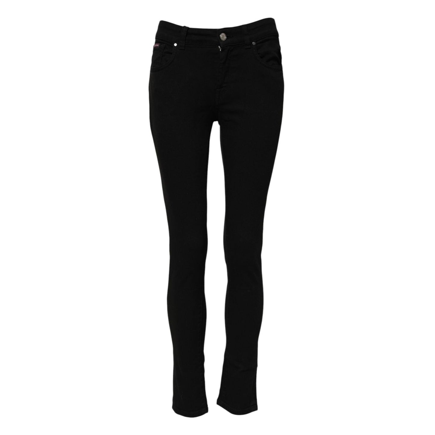 Dolce & Gabbana Black Skinny Cotton Mid Waisted Denim Jeans