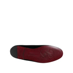 Dolce & Gabbana Black Velvet Crystal Crown Loafers Dress Shoes MV7513-44