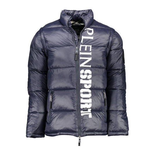 Plein Sport Blue Polyester Jacket PL-9855-IT50 | L