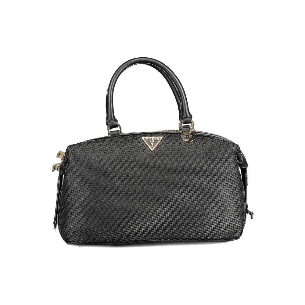 Front view with bag zipped and handles upright.