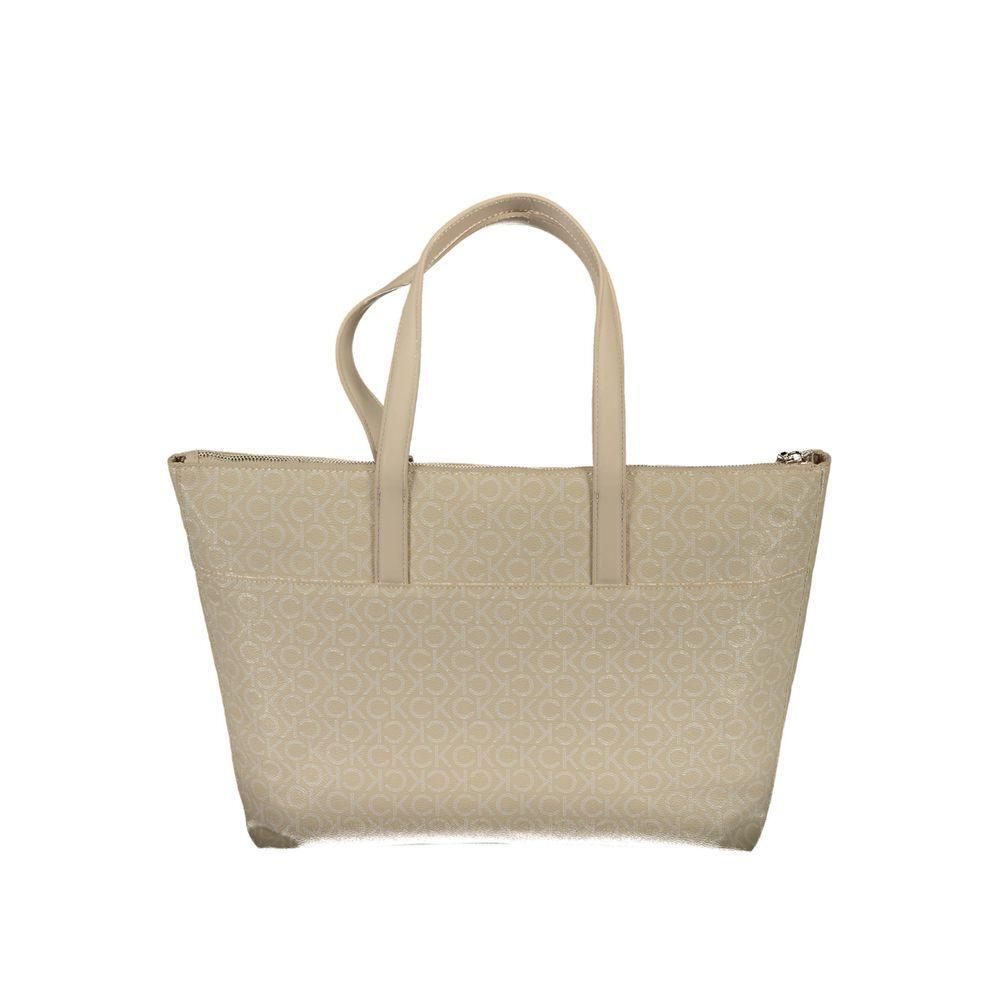 Front view with bag zipped and handles upright.