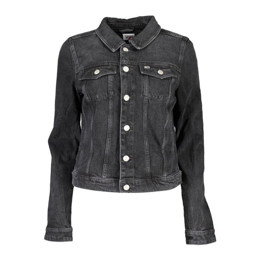 Tommy Hilfiger Black Cotton Jackets & Coat TO-14126-S