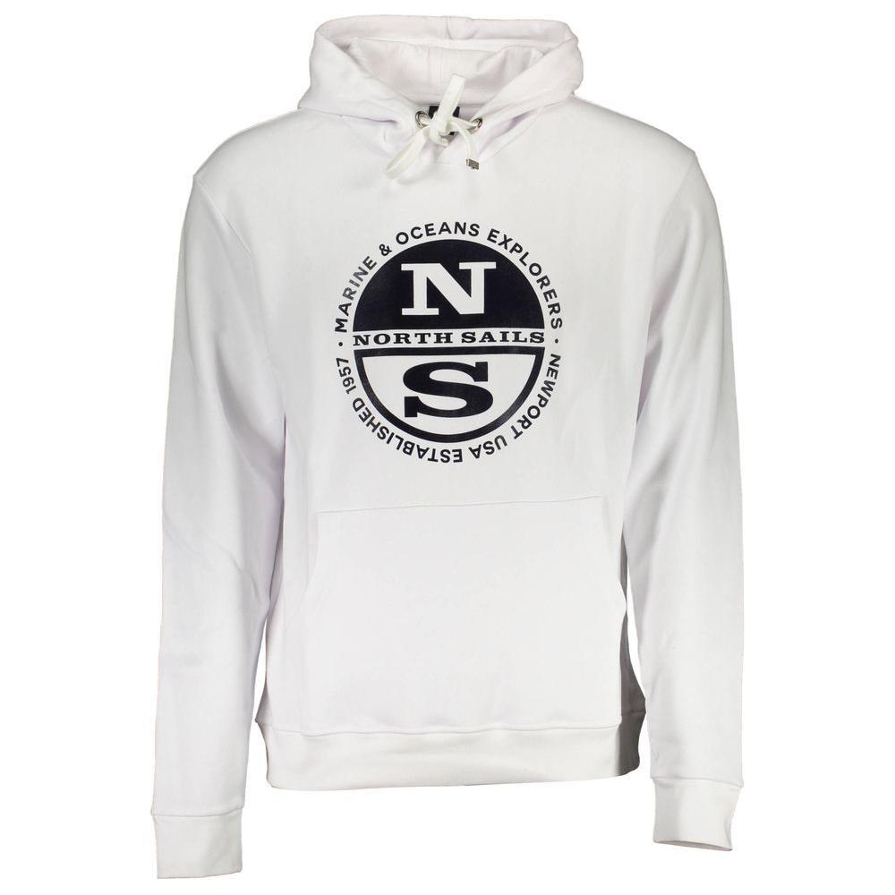 North Sails White Cotton Men Sweater