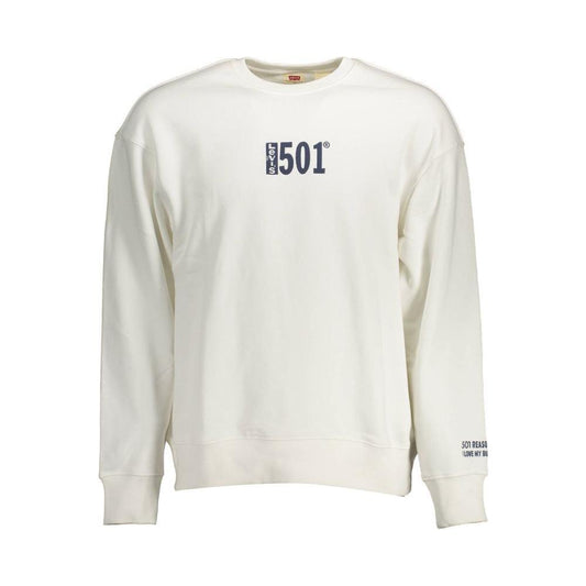 Levi's White Cotton Sweater LE-16125-M