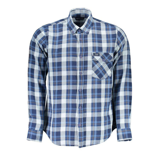 North Sails Blue Cotton Shirt NO-16382-XL