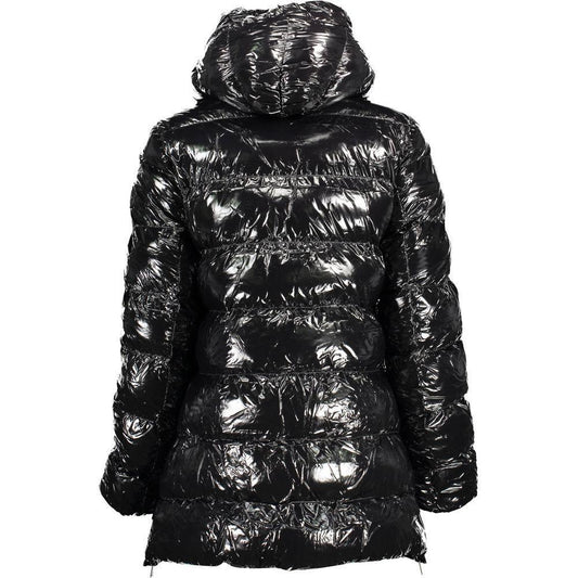 U.S. POLO ASSN. Black Polyester Jackets & Coat US-16943-42