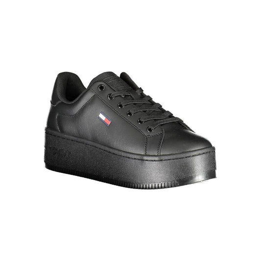Tommy Hilfiger Black Polyester Sneaker TO-17032-EU40/US10