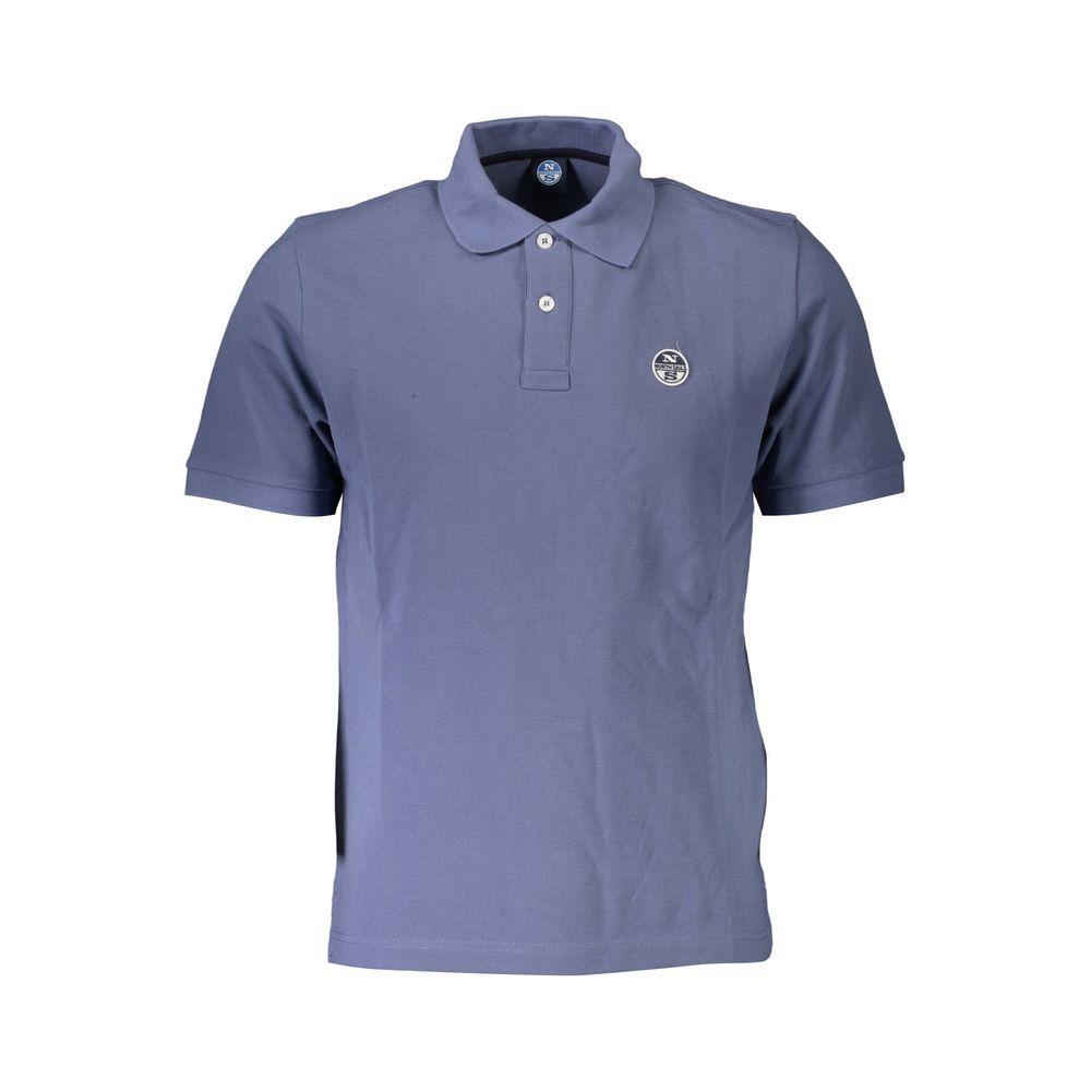 North Sails Blue Cotton Polo Shirt NO-17674-M
