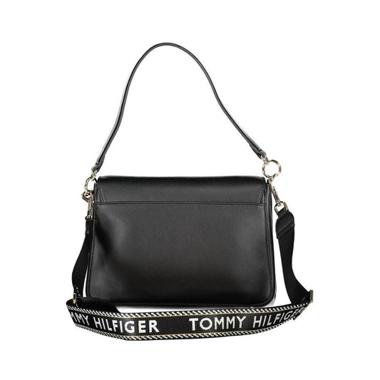 Tommy Hilfiger Black Polyester Handbag TO-20448