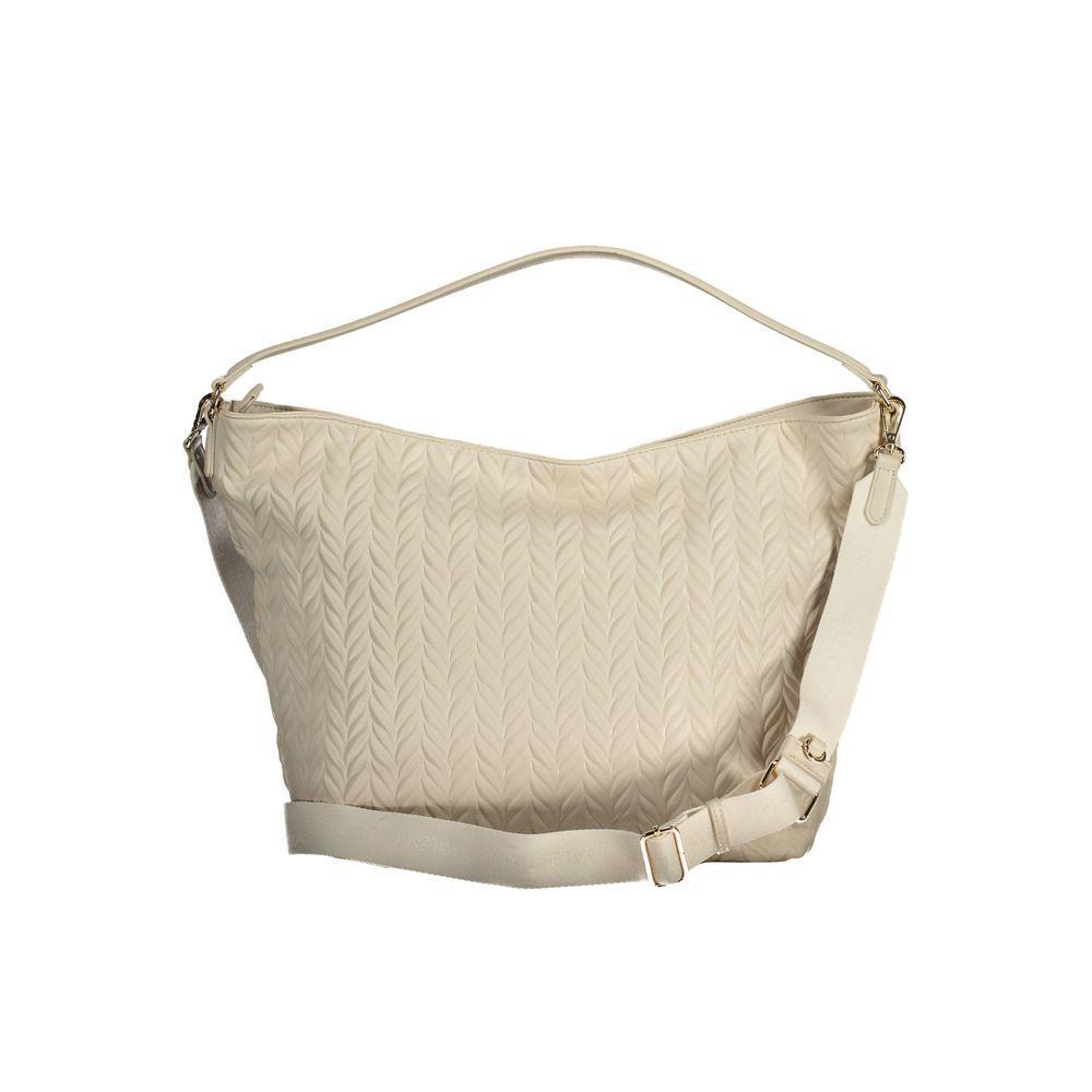 Front view with bag zipped and handles upright.