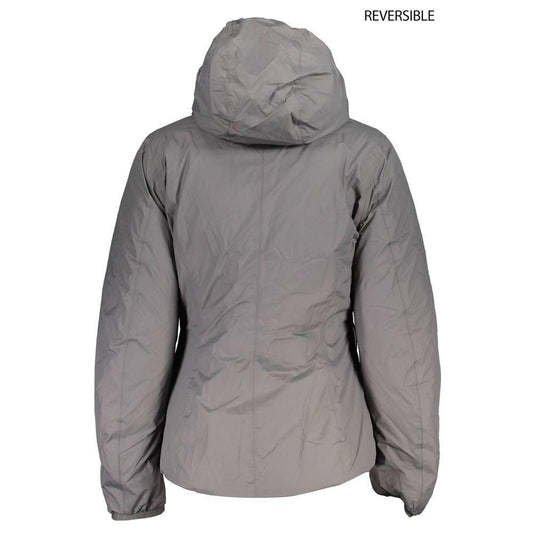 K-WAY Gray Polyamide Jackets & Coat KW-22235-XS