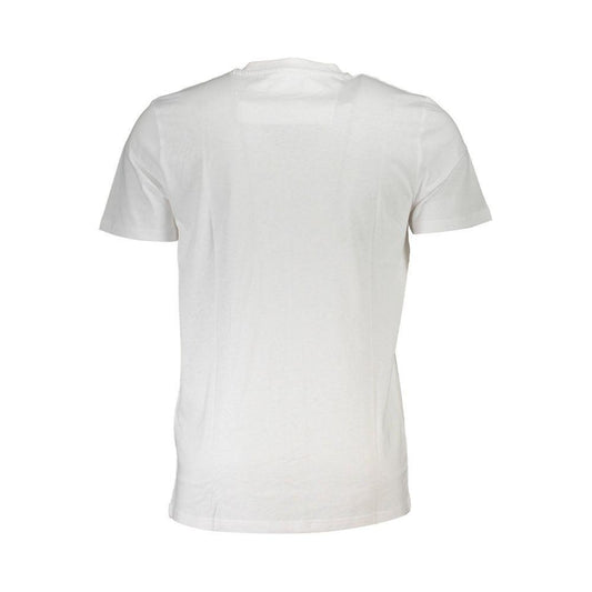 Cavalli Class White Cotton T-Shirt CA-22294-XL