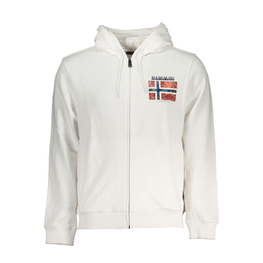 Napapijri White Cotton Sweatshirt