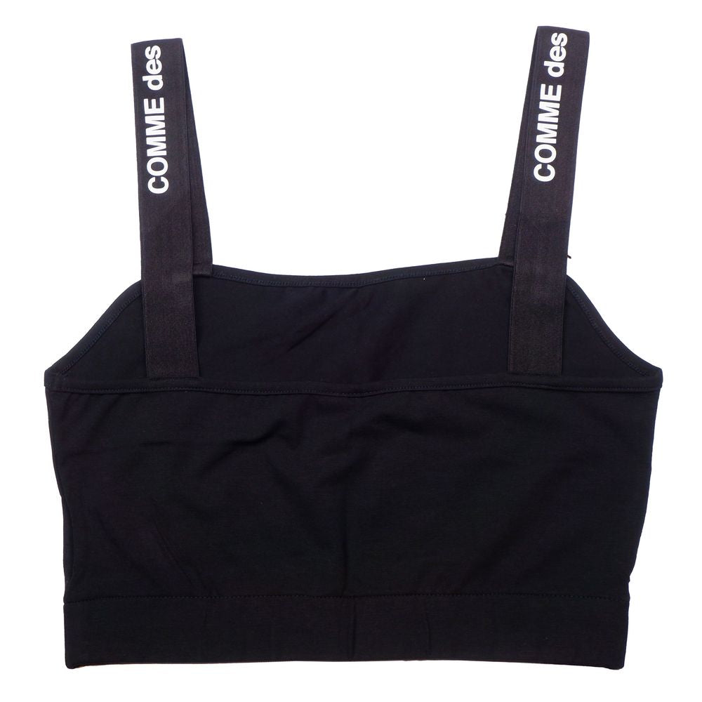 Comme Des Fuckdown Black Cotton Tops & T-Shirt CO-15686-S