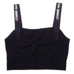 Comme Des Fuckdown Black Cotton Tops & T-Shirt CO-15686-S