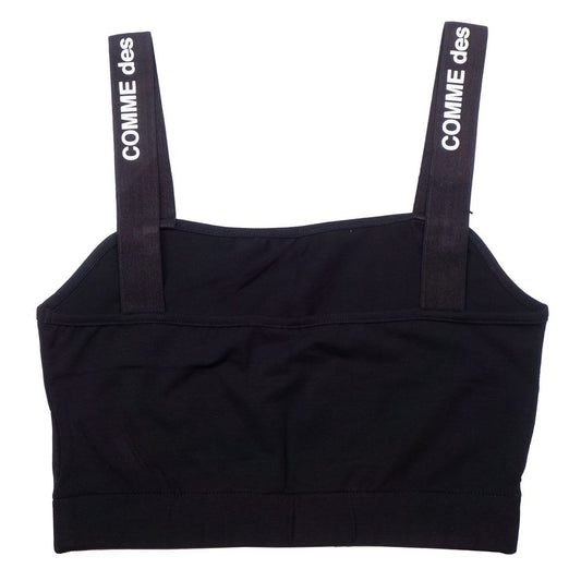 Comme Des Fuckdown Black Cotton Tops & T-Shirt CO-15686-S