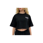 Comme Des Fuckdown Black Cotton Tops & T-Shirt CO-15692-IT36|XXS