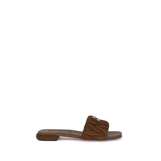 Miu Miu Matelassé nappa leather Sandals MI-5XX605F010M2VF0316-EU40/US10