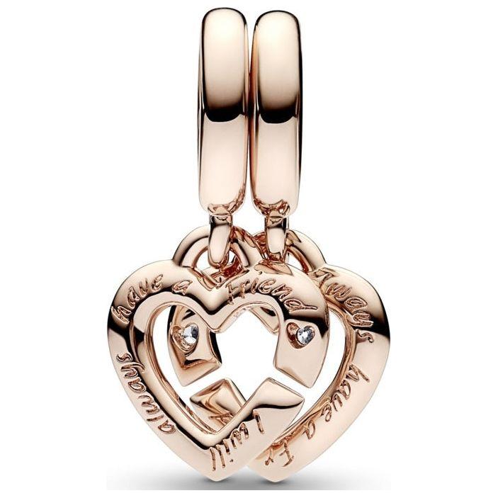 PANDORA CHARMS Mod. LINKED SISTER HEARTS 789538C01