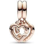 PANDORA CHARMS Mod. LINKED SISTER HEARTS 789538C01