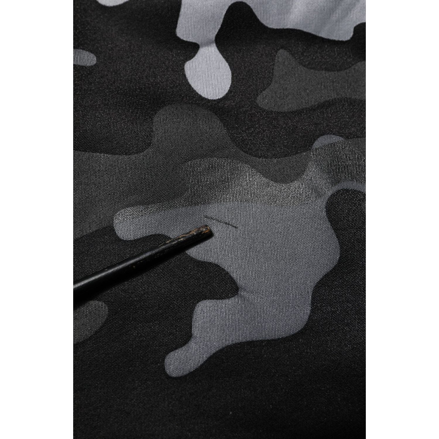 Dolce & Gabbana Black Camouflage Pullover Sweatshirt Sweater