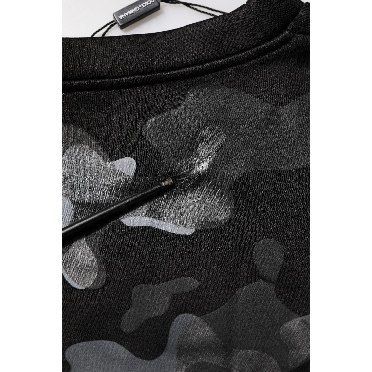 Dolce & Gabbana Black Camouflage Pullover Sweatshirt Sweater