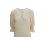 Chloé Sweater with lace collar CH-CH25AMP47590107-L