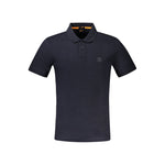 Hugo Boss Blue Cotton Polo Shirt BO-33103-M