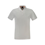 Hugo Boss White Cotton Polo Shirt BO-33115-XL