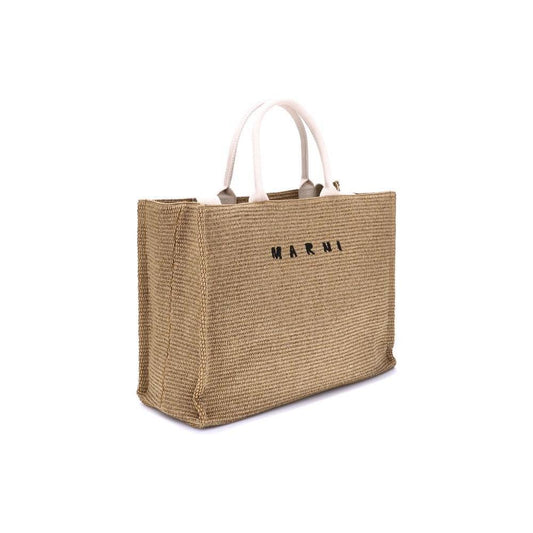 Marni Raffia-effect Tote Bag MASHMP0078U0P3860Z0R42BB